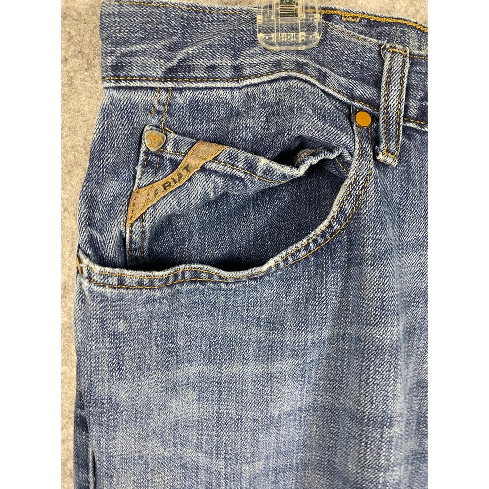 Ariat M-Series Mens Straight Leg Blue Denim Jeans 10008398 AM 8359 A 38x34 - Picture 2 of 12